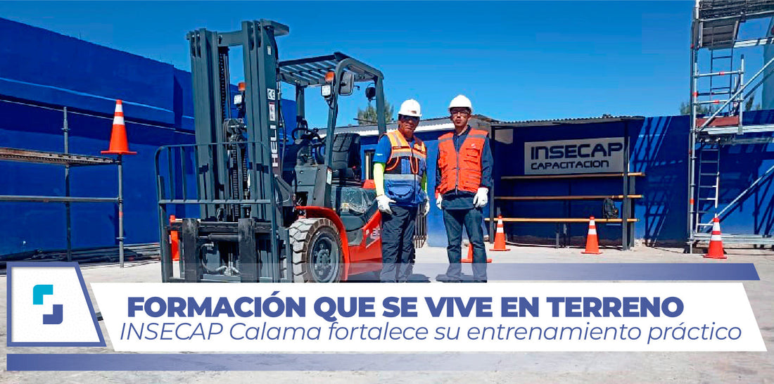 INSECAP CALAMA Fortalece su formación práctica con Grúa Horquilla y Patio de Entrenamiento Propio