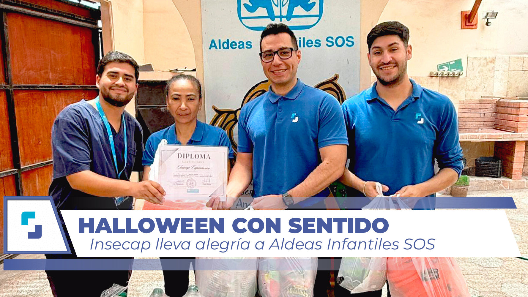 Insecap comparte dulzura con Aldeas Infantiles SOS en esta celebración de Halloween