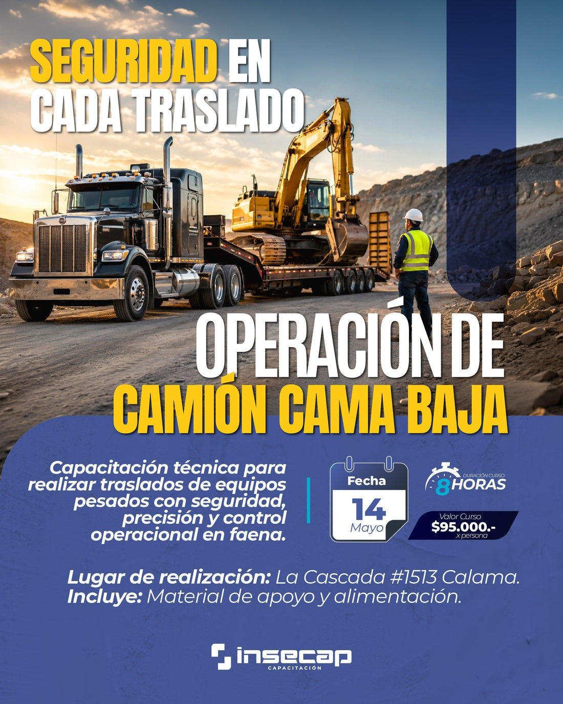 Curso Abierto: Operación de Camión Cama Baja