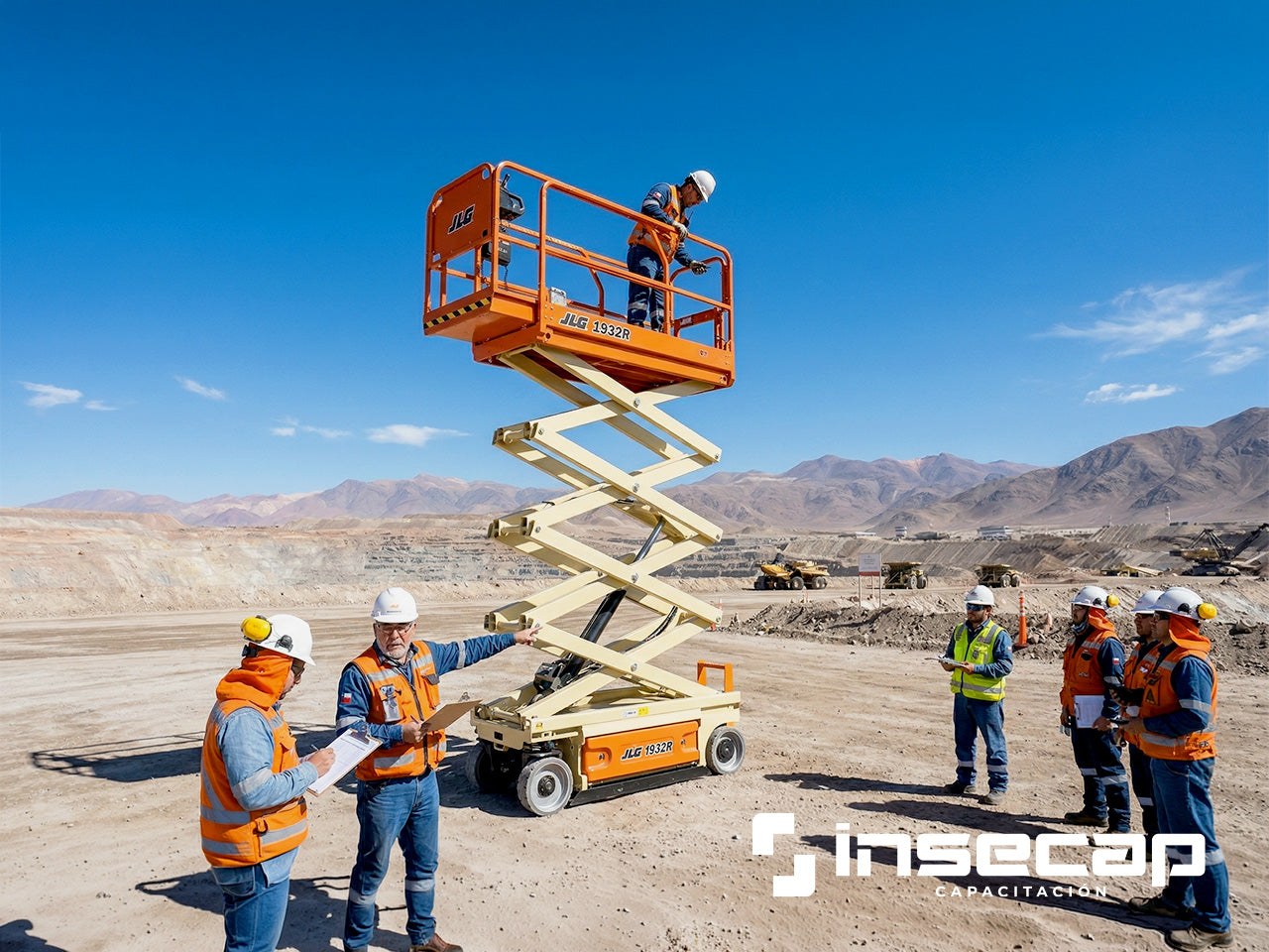 Operación de Alza Hombre (Manlift) Tipo Tijera (JLG 1932R, 600AJ/ HAULOTTE OPTIMUM 8)